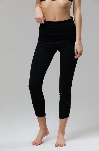 Image Title Onzie Pleated Legging - Black